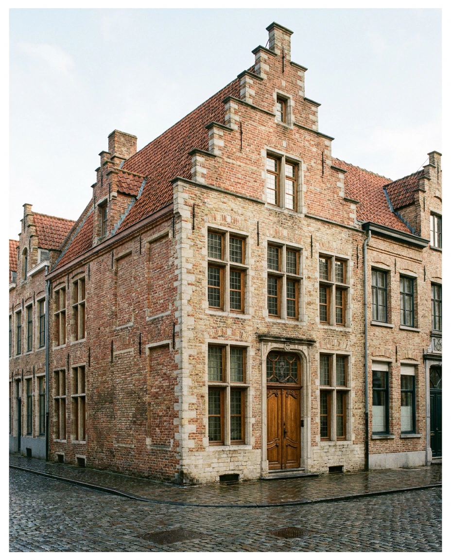 Maison de maître bruxelloise au pignon à redents